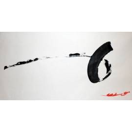 y14021 畫作系列-油畫- 抽象油畫-色塊線條(另有款式)
